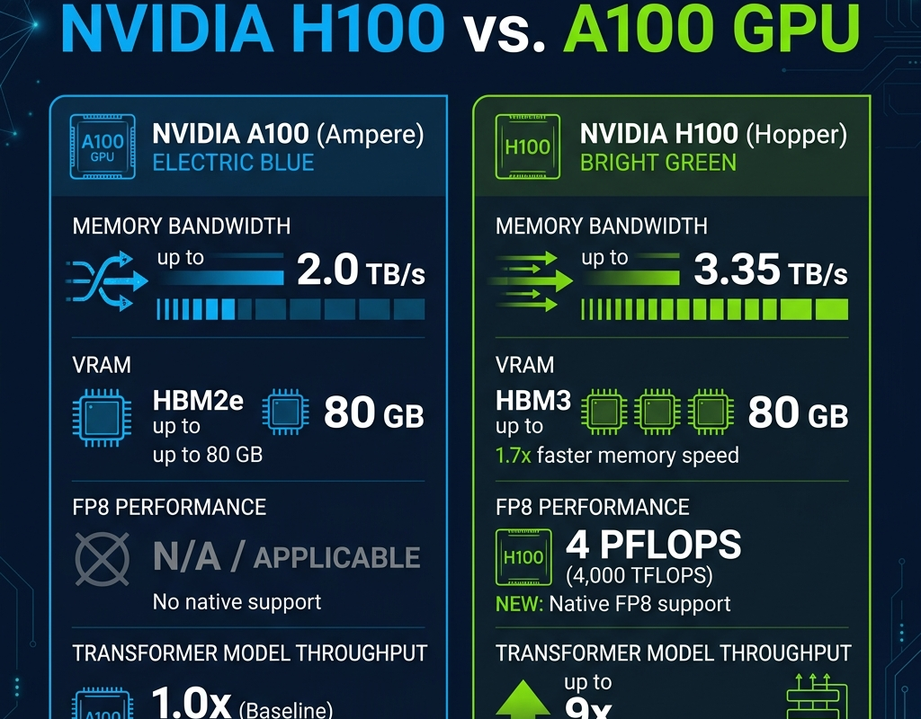 NVIDIA H100 vs A100: Which GPU Is Right for Your AI Workload in 2026?