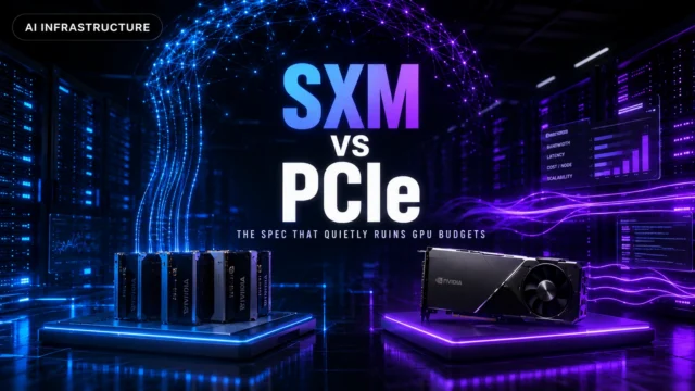 SXM vs PCIe GPU form factor comparison for multi-GPU training