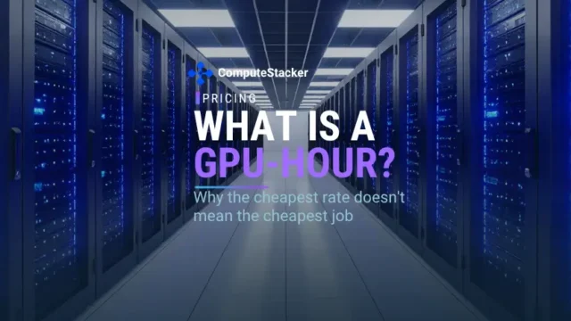 What is a GPU-hour, data center server rack