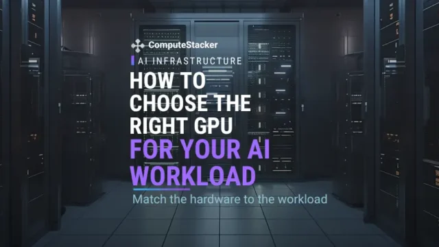 How to choose the right GPU for your AI workload