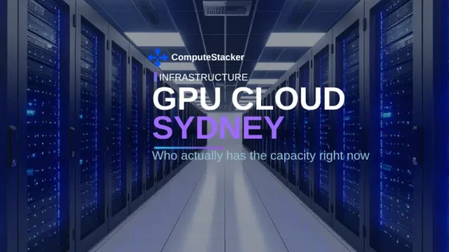 GPU cloud Australia, Sydney data center capacity
